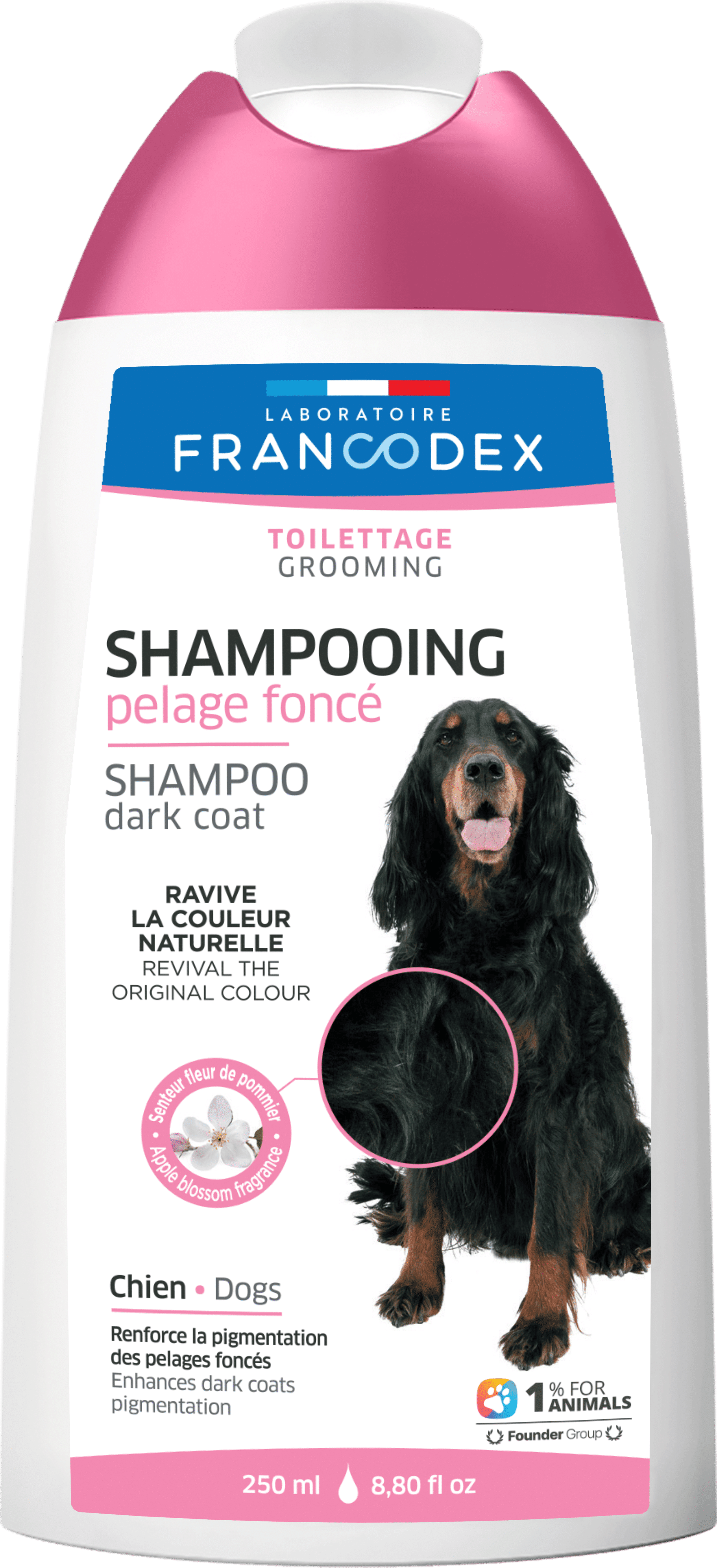 172453 LABORATOIRE FRANCODEX DARK COAT SHAMPOO DOG Шампунь для собак із чорною шерстю, 250мл